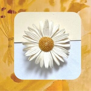 1970s daisy 🌼 flower brooch pin